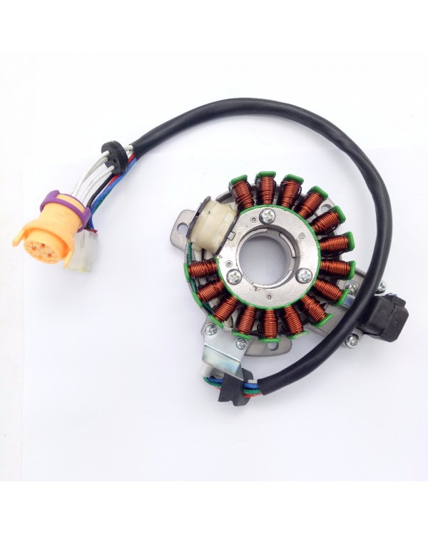 Original stator generator 16 coils 12V with plate for ATV BASHAN BS250S-5 with gearbox