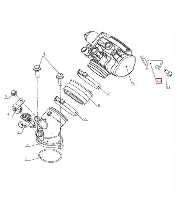 Original throttle sensor for ATV LINHAI 500, M550, M550L