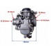 Original dual carburetor for ATV LIFAN 250, 300 DOUBLE