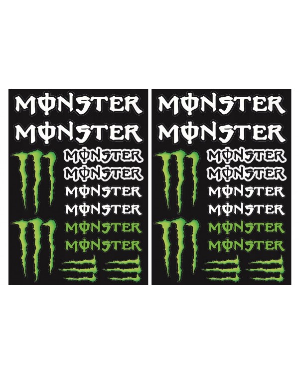Original set of MONSTER stickers for Cross and Enduro motorcycles