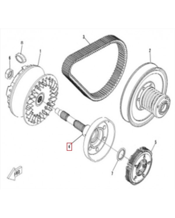 Оригинальный колокол сцепления для ATV LINHAI 500, M550, M550L, T-BOSS