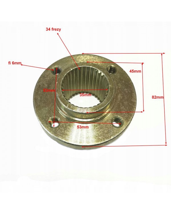 Original rear brake disc mounting hub for ATV FUXIN 200 CVT