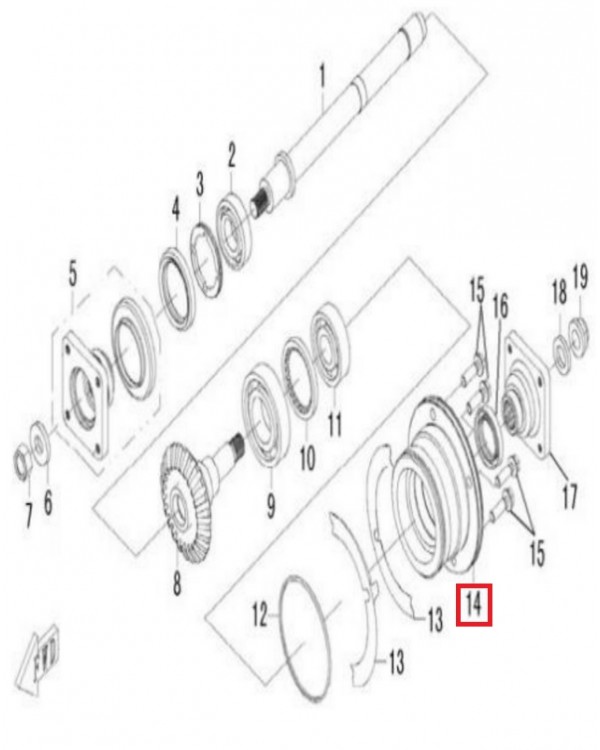 Original mounting design for the skate gear lift for LINHAI 500, M550, M 550 L, M 565 L, 570, M570L ATVs