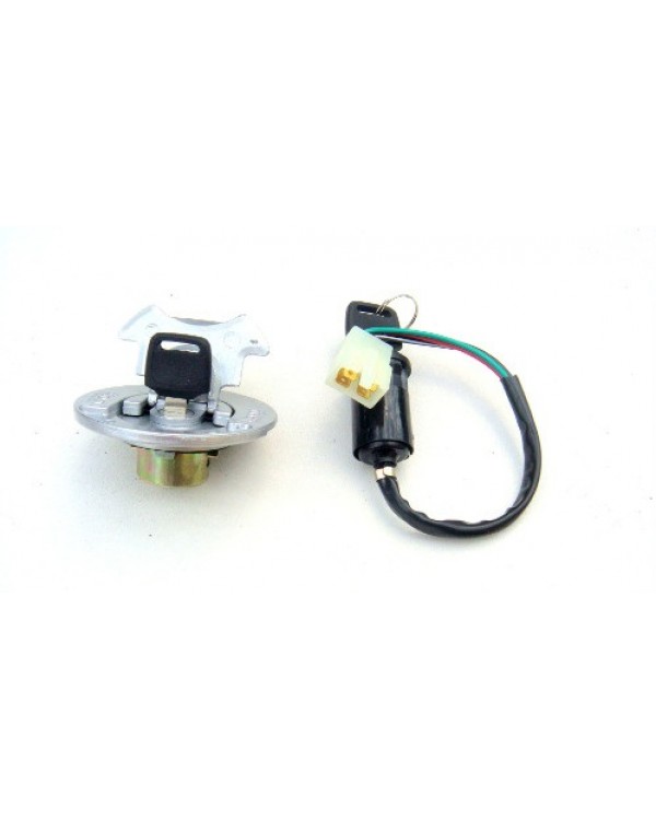 A set of tank cover, and ignition switch for ATV BASHAN 200, 250