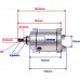 Original electric starter motor for ATV KINGWAY 200 - 9 teeth