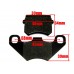 Brake pads set front and rear for ATV BASHAN 150, 200, 250