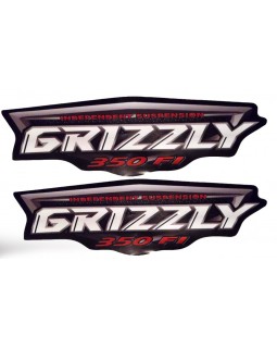 Stickers on Yamaha Grizzly 350, 450, 550, 660, 700