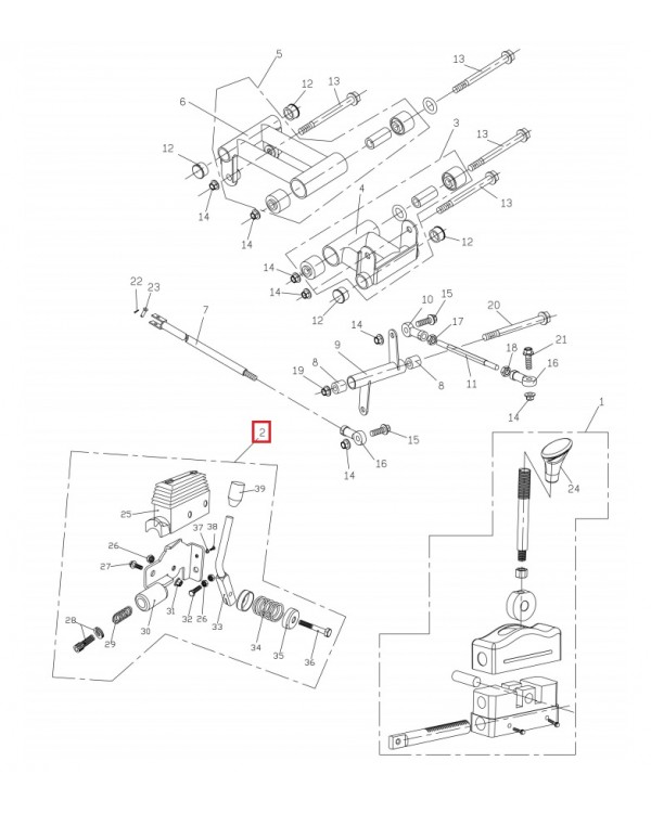Оригинальный рычаг переключения передач и управлением ручным тормозом для БАГГИ PGO 50, 150, 200, 250