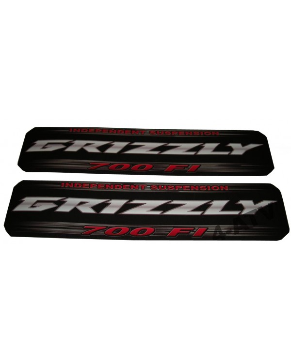 Stickers on Yamaha Grizzly 350, 450, 550, 660, 700