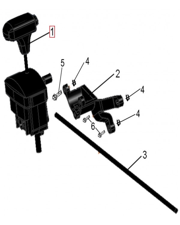 Original Gearshift Module (lever) for ATV LINHAI 500 - (Old model)