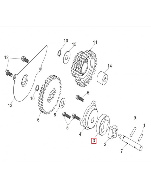 Оригинальный наружный ротор масляного насоса для ATV LINHAI M565LT, 570, M570L, 650L