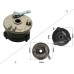 Original front left hub with drum Assembly for ATV IRBIS 110, 125 ver.A12