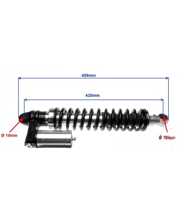 Reinforced front shock absorber for ATV SHINERAY 250 ST-9C 42