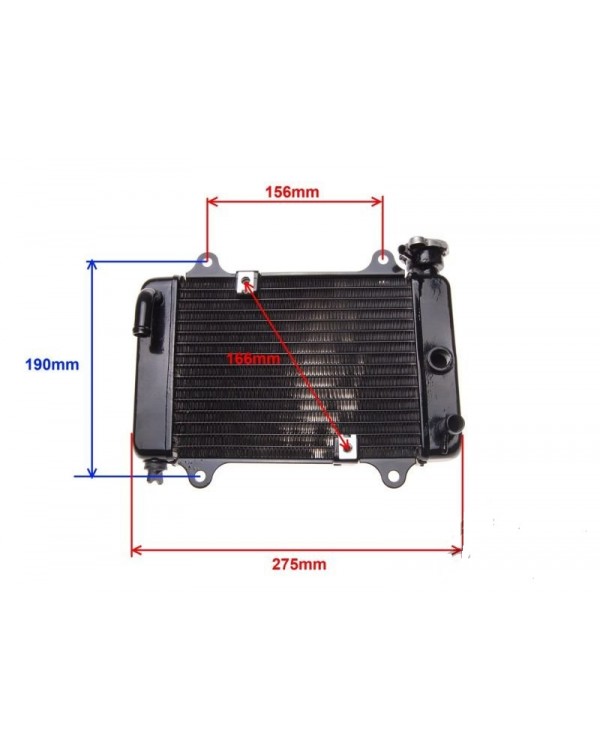 Radiator cooling for ATV Loncin, Kinroad 200, 250