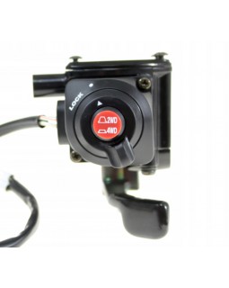 Original Accelerator Control Unit (right) with 2WD/4WD Drive Connection Button for ATV KYMCO MXU 500 iRS