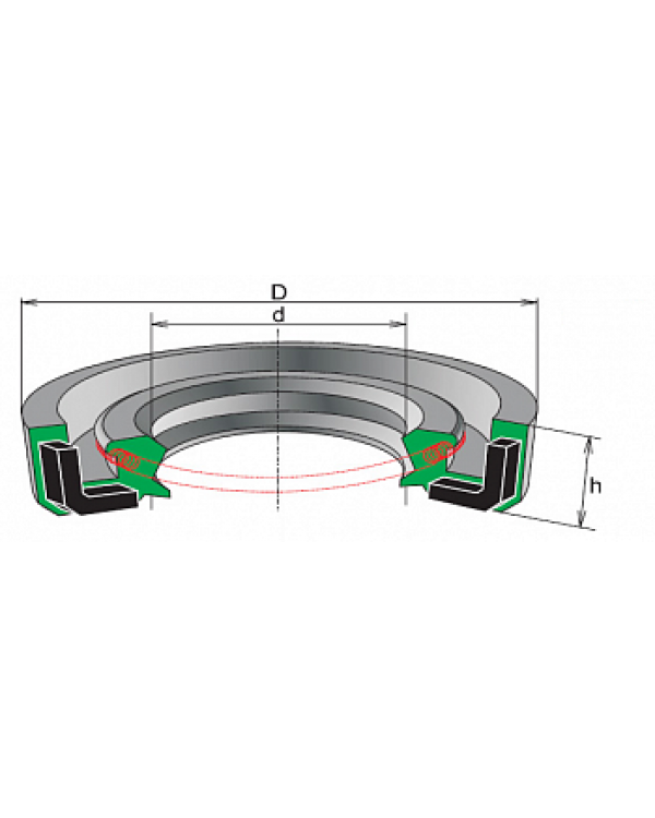 Оригинальное уплотнительное кольцо (сальник) эксцентрика задней оси для ATV LINHAI 150, 200, М200