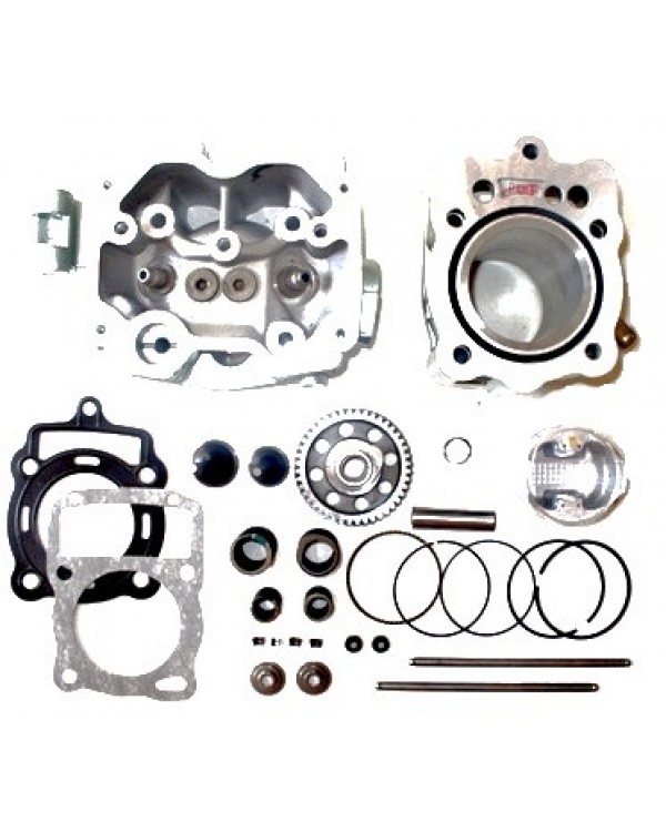 Set the cylinder-piston group, cylinder head and gasket Assembly for ATV BASHAN 200 with water cooling